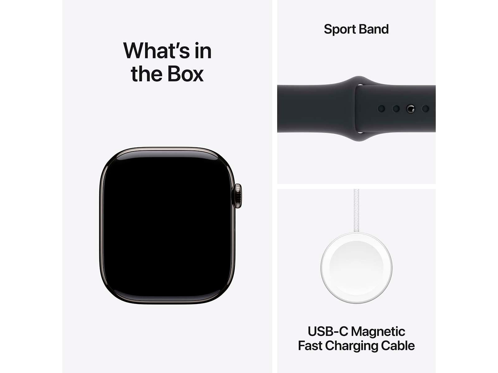 Apple Watch Series 10 G/C 46mm Slate Tit M/L - (MWY43QN/A)