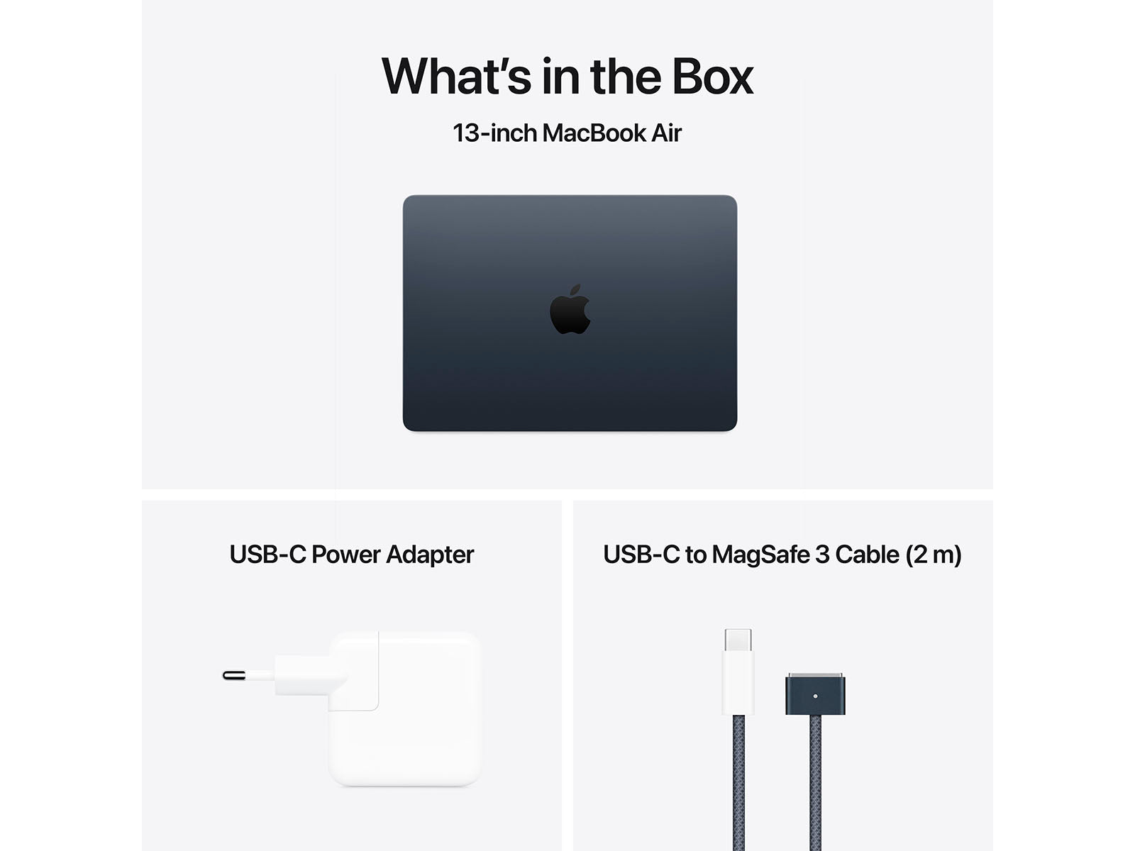 MacBook Air 2025 13" M4 10CPU, 10GPU, 24GB, 512GB - Midnight - (MC6C4DK/A)