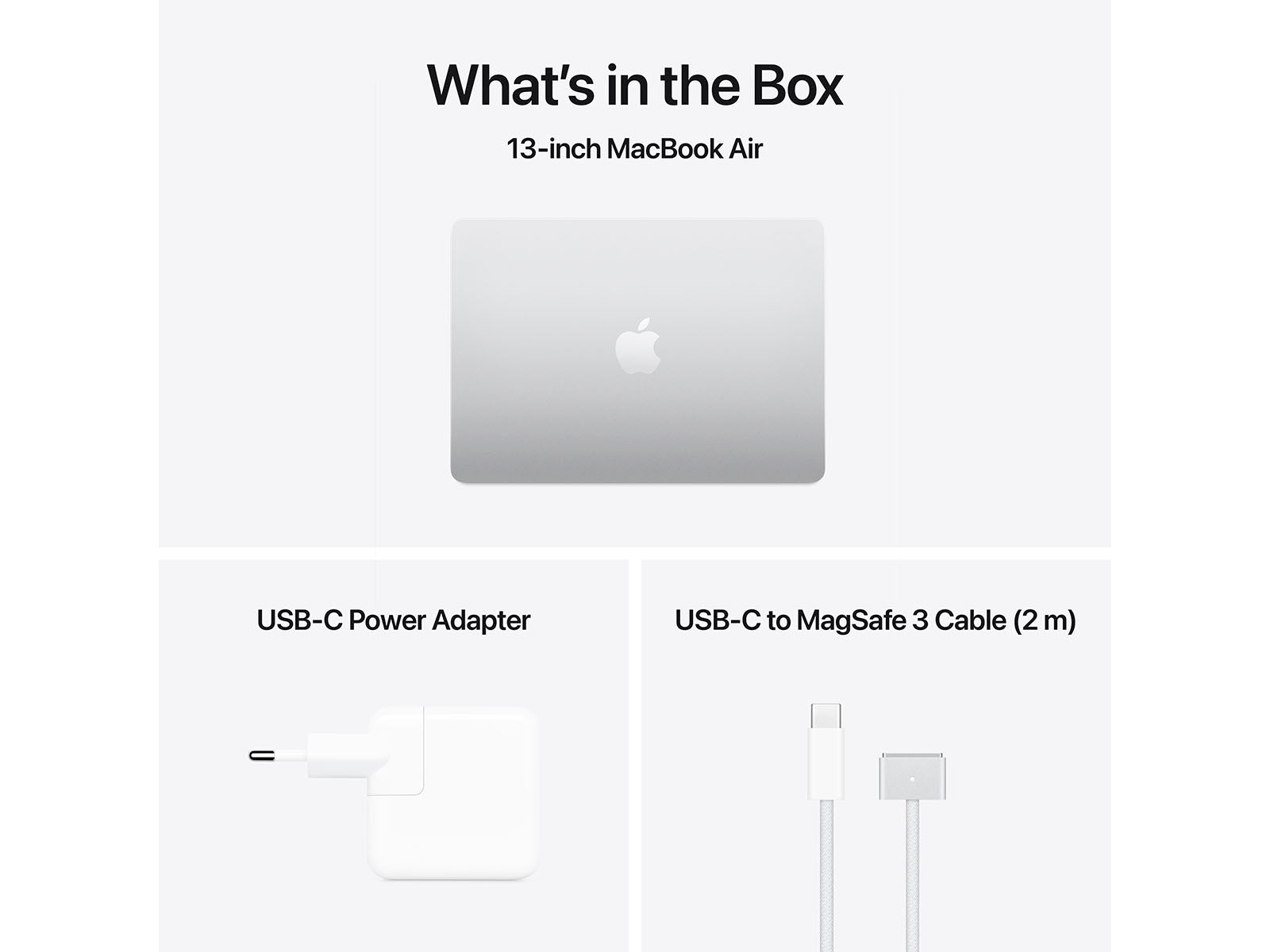 MacBook Air 2025 13" M4 10CPU, 8GPU, 16GB, 256GB - Silver - (MW0W3DK/A)