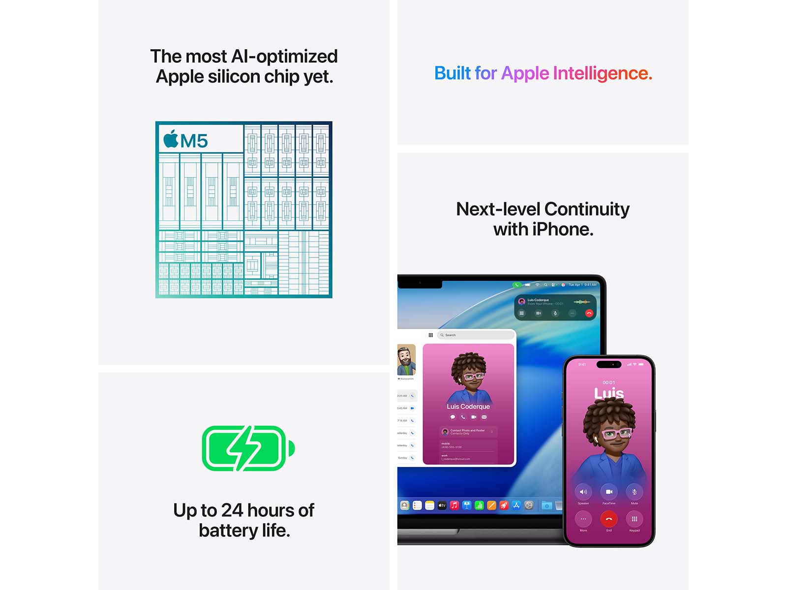 MacBook Pro 2025 14" M5 10CPU, 10GPU, 16GB, 1TB - Space Black - (MDE14DK/A)