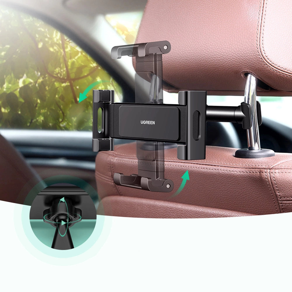 Ugreen car smartphone tablet holder for headrest black Ugreen