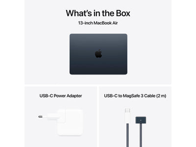 MacBook Air 2025 13" M4 10CPU, 10GPU, 24GB, 512GB - Midnight - (MC6C4DK/A)