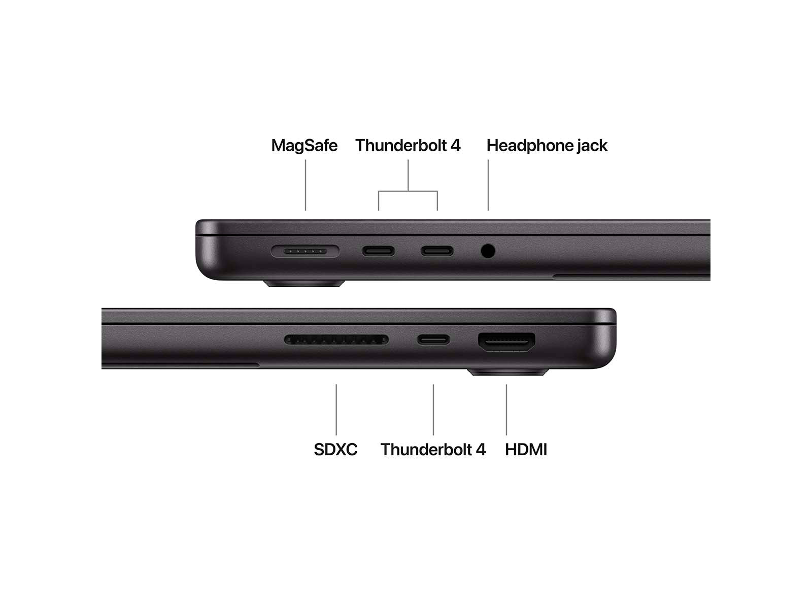 MacBook Pro 2025 14" M5 10CPU, 10GPU, 16GB, 512GB - Space Black - (MDE04DK/A)