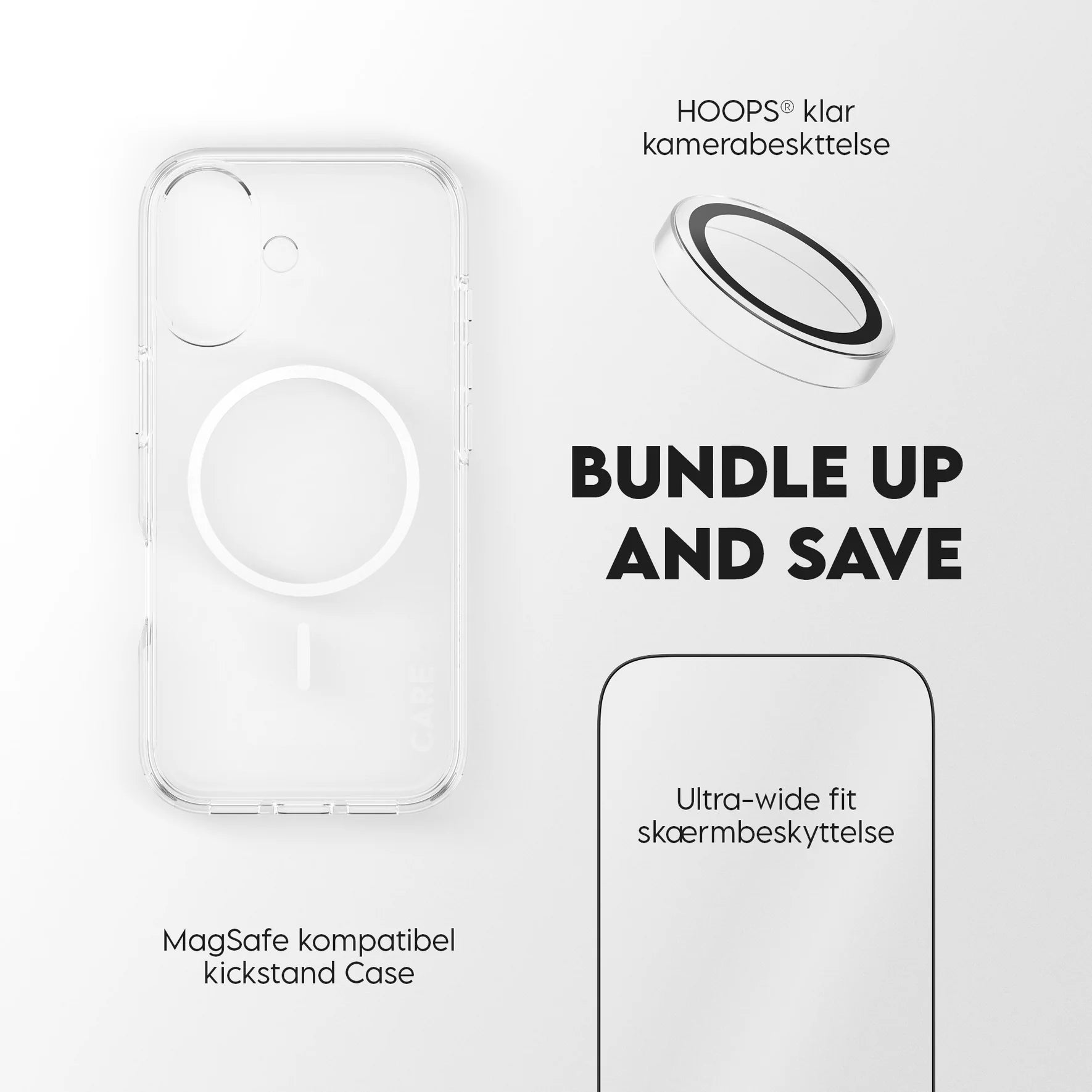 PanzerGlass Klar Beskyttelsescover til iPhone 17