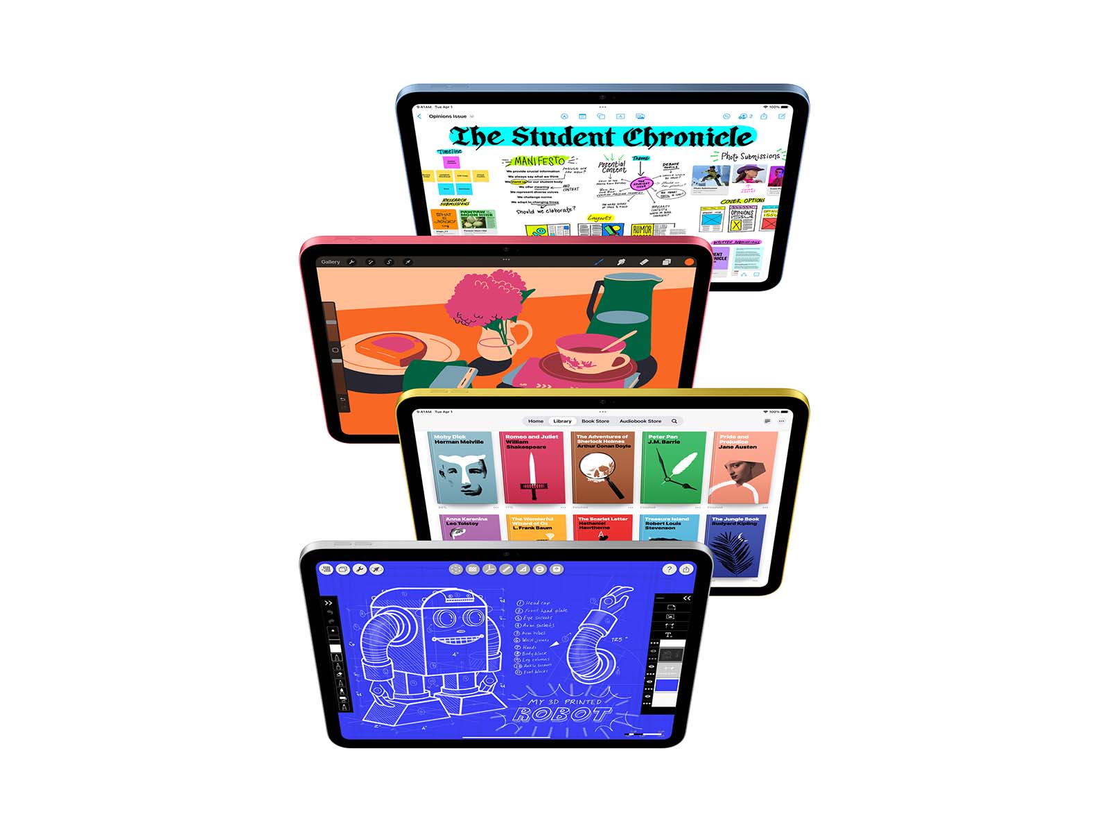 iPad 11" 2025 Wi-Fi 128GB - Blue - (MD4A4KN/A)