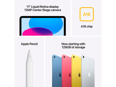 iPad 11" 2025 Wi-Fi 128GB - Blue - (MD4A4KN/A)