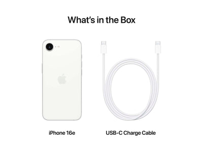 Apple iPhone 16E 128GB White - (MD1R4QN/A)